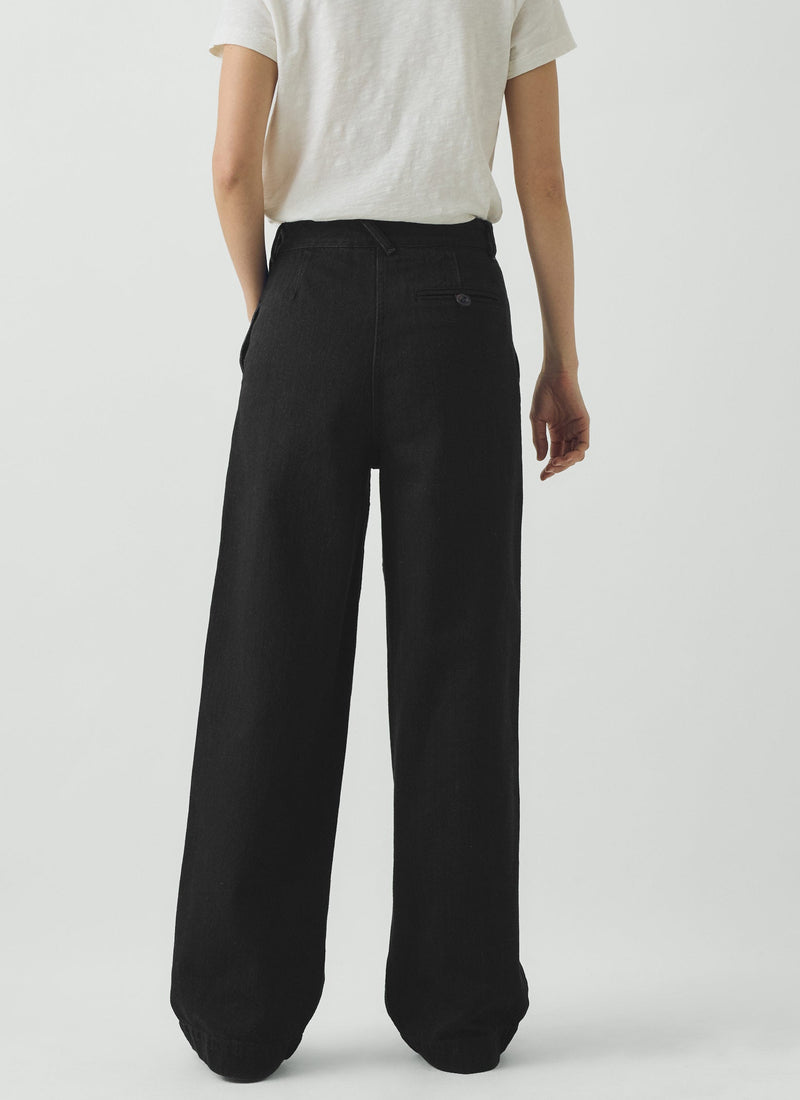 Annie Denim Full Length Trousers | Carbon Black