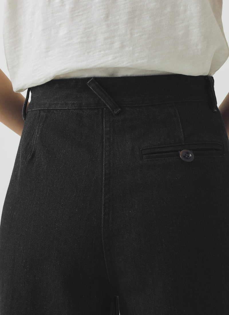 Annie Denim Full Length Trousers | Carbon Black