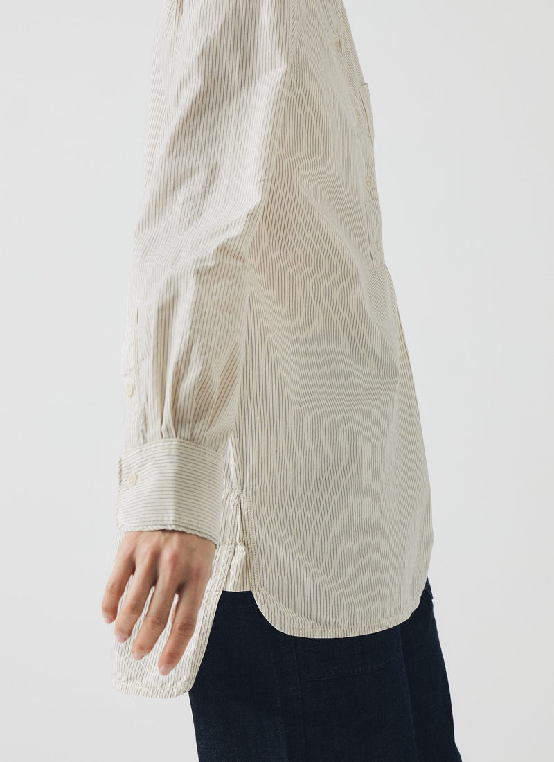 Taro Stripe Shirt | Sunwashed Blue