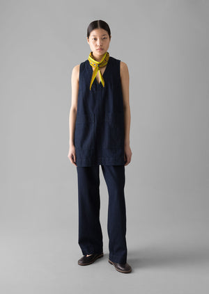 Indigo Denim Cotton Tunic | Indigo