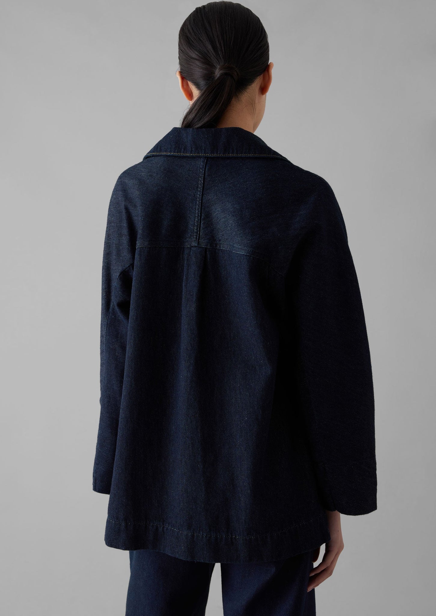 Cotton Hemp Denim Smock | Indigo