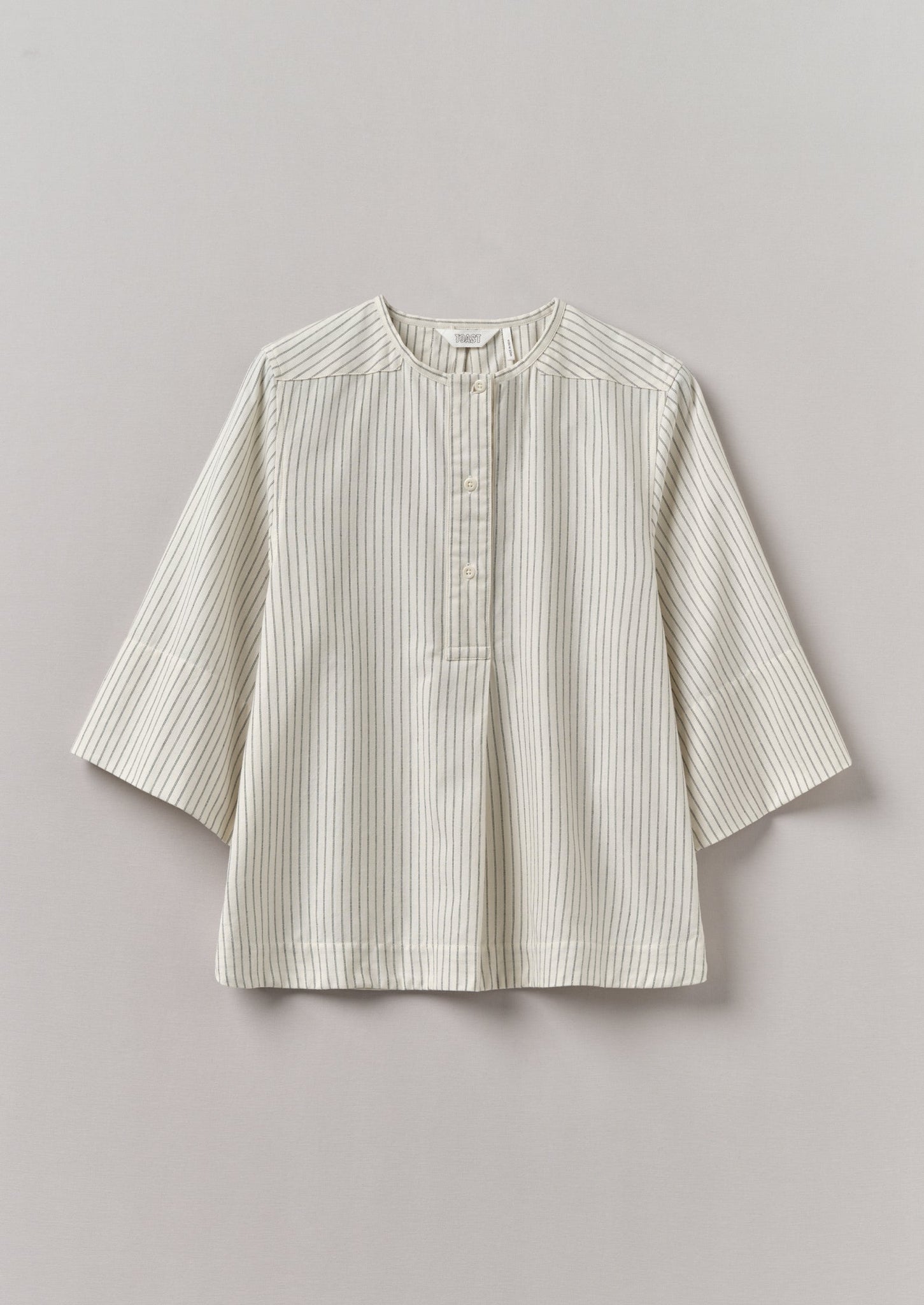 Drift Stripe Shirt | Ecru/Charcoal