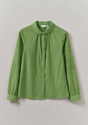 Anja Check Cotton Shirt | Green Multi