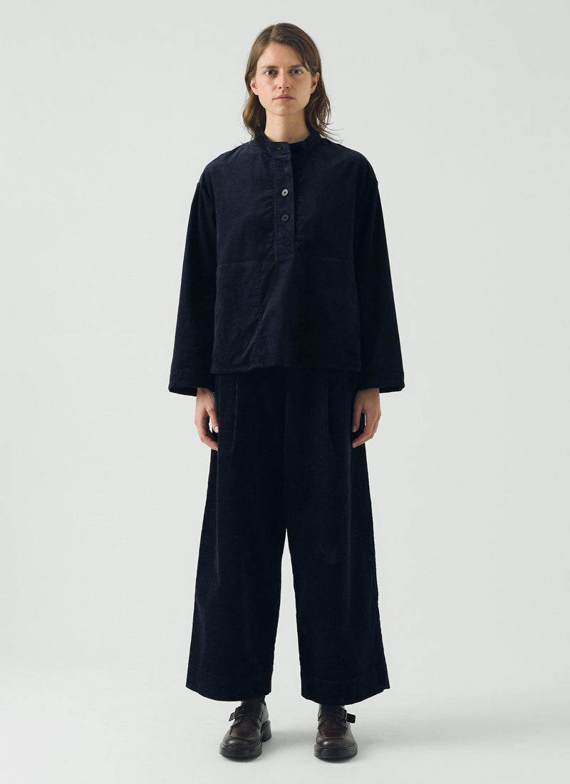 Popover Smock Top | Midnight