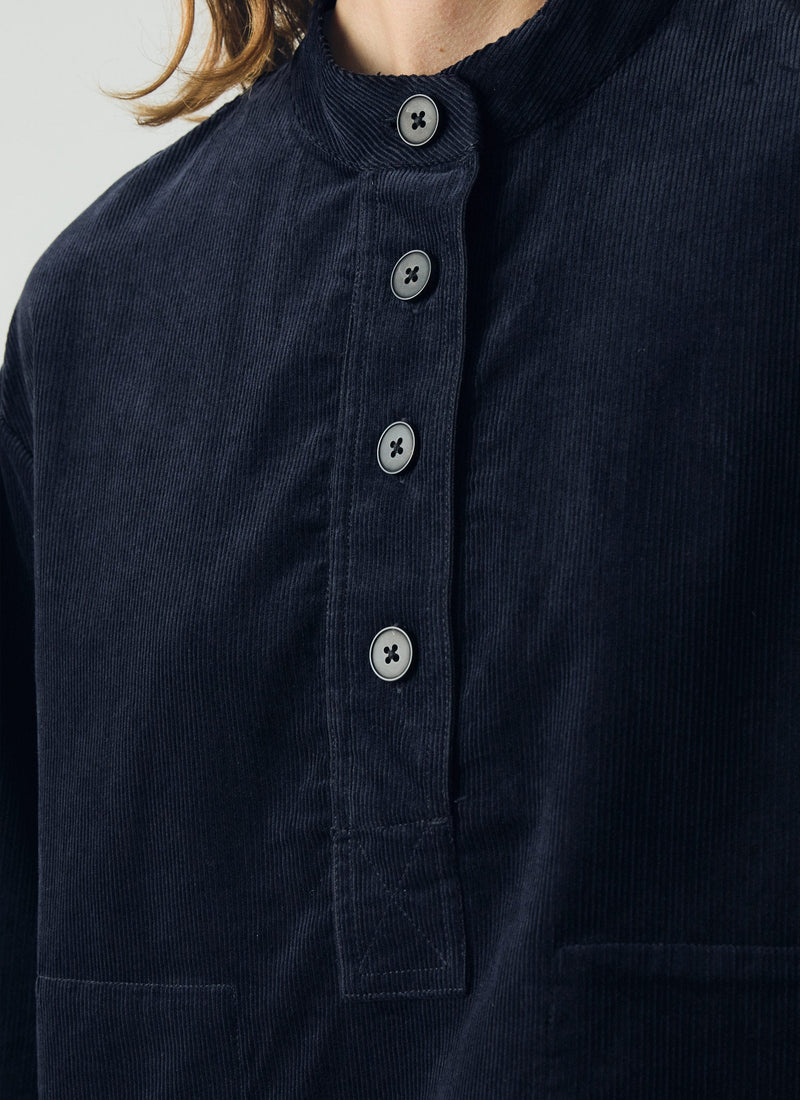 Popover Smock Top | Midnight