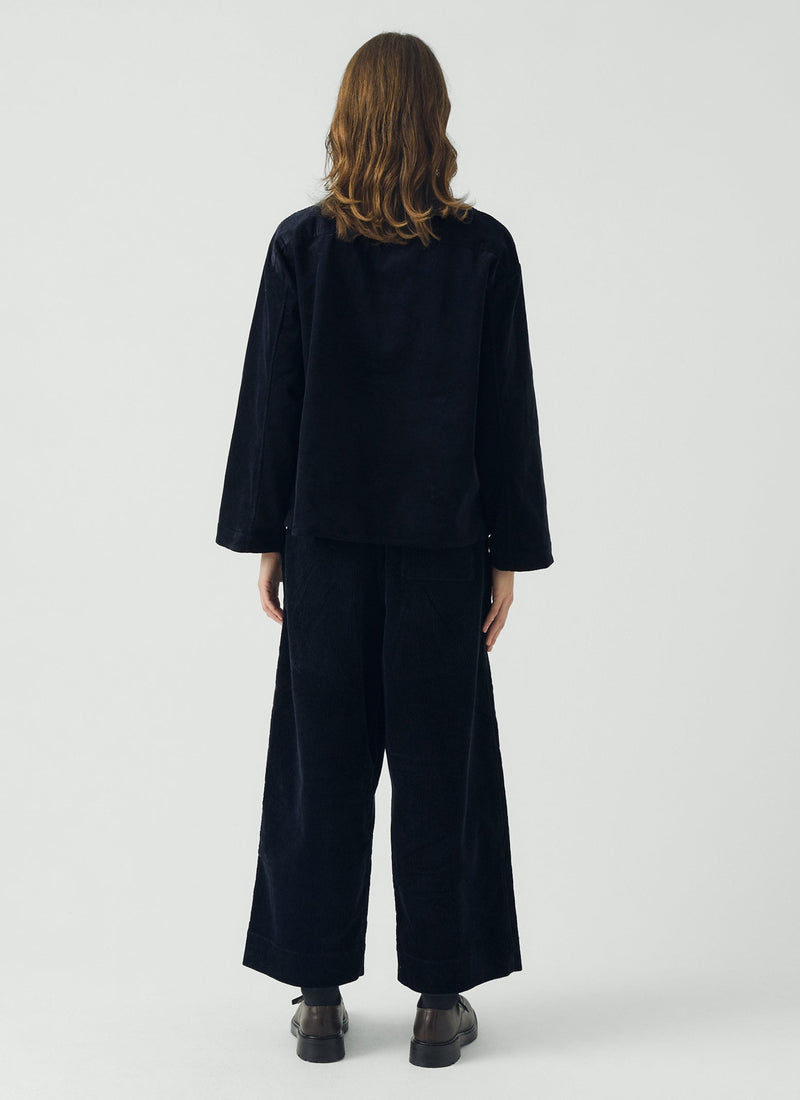 Popover Smock Top | Midnight