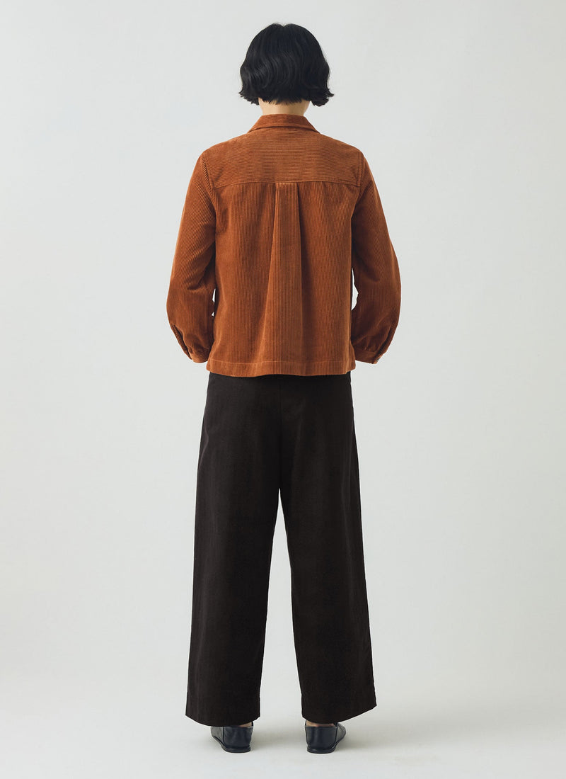 Baya Patch Pocket Cord Shirt | Burnt Sienna