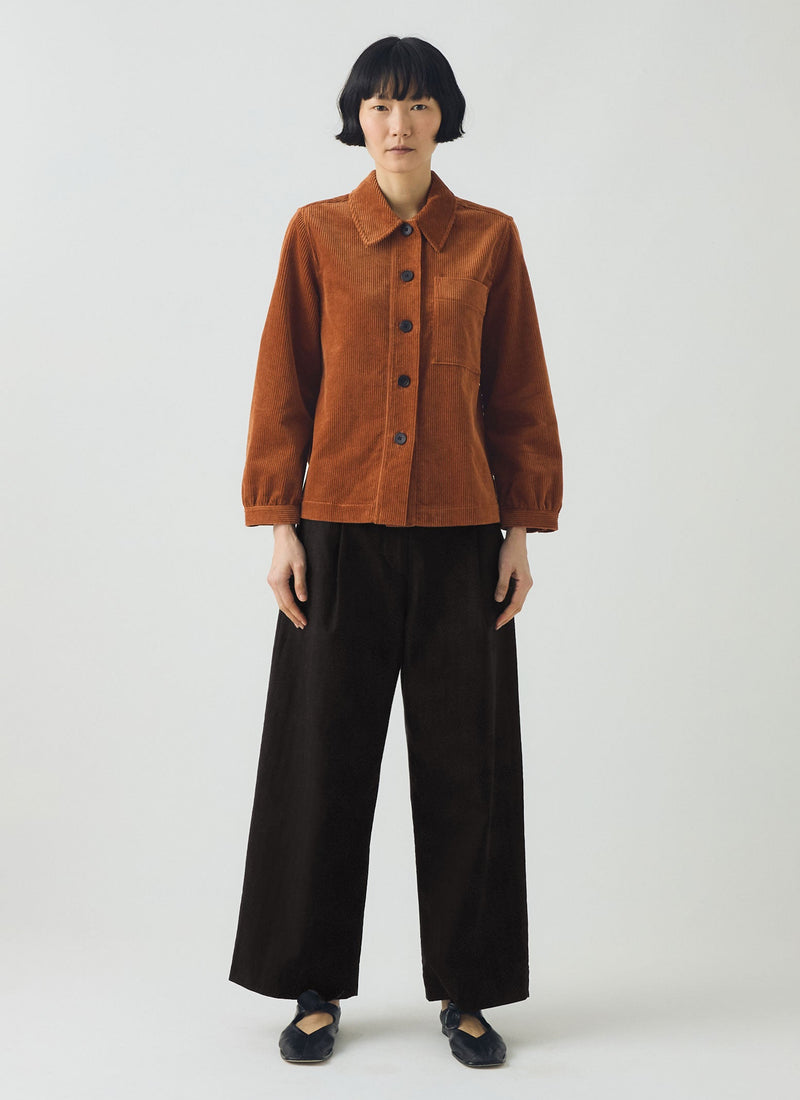 Baya Patch Pocket Cord Shirt | Burnt Sienna