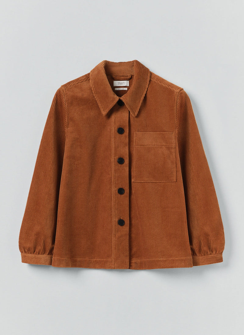 Baya Patch Pocket Cord Shirt | Burnt Sienna