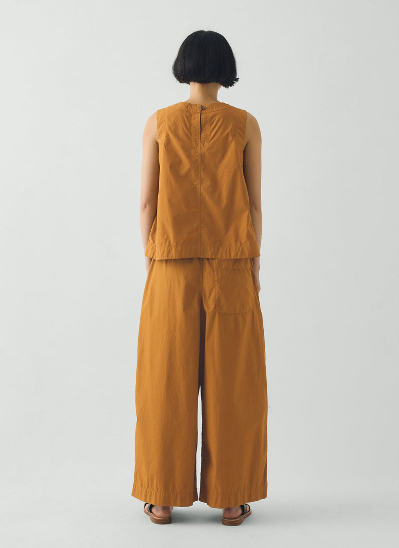 Panelled Garment Dyed Sleeveless Top | Dhal