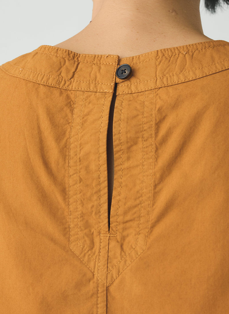 Panelled Garment Dyed Sleeveless Top | Dhal