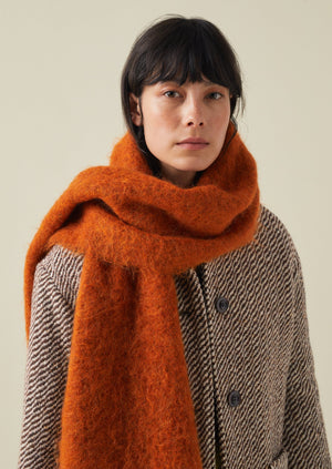 Textured Scarf | Rust