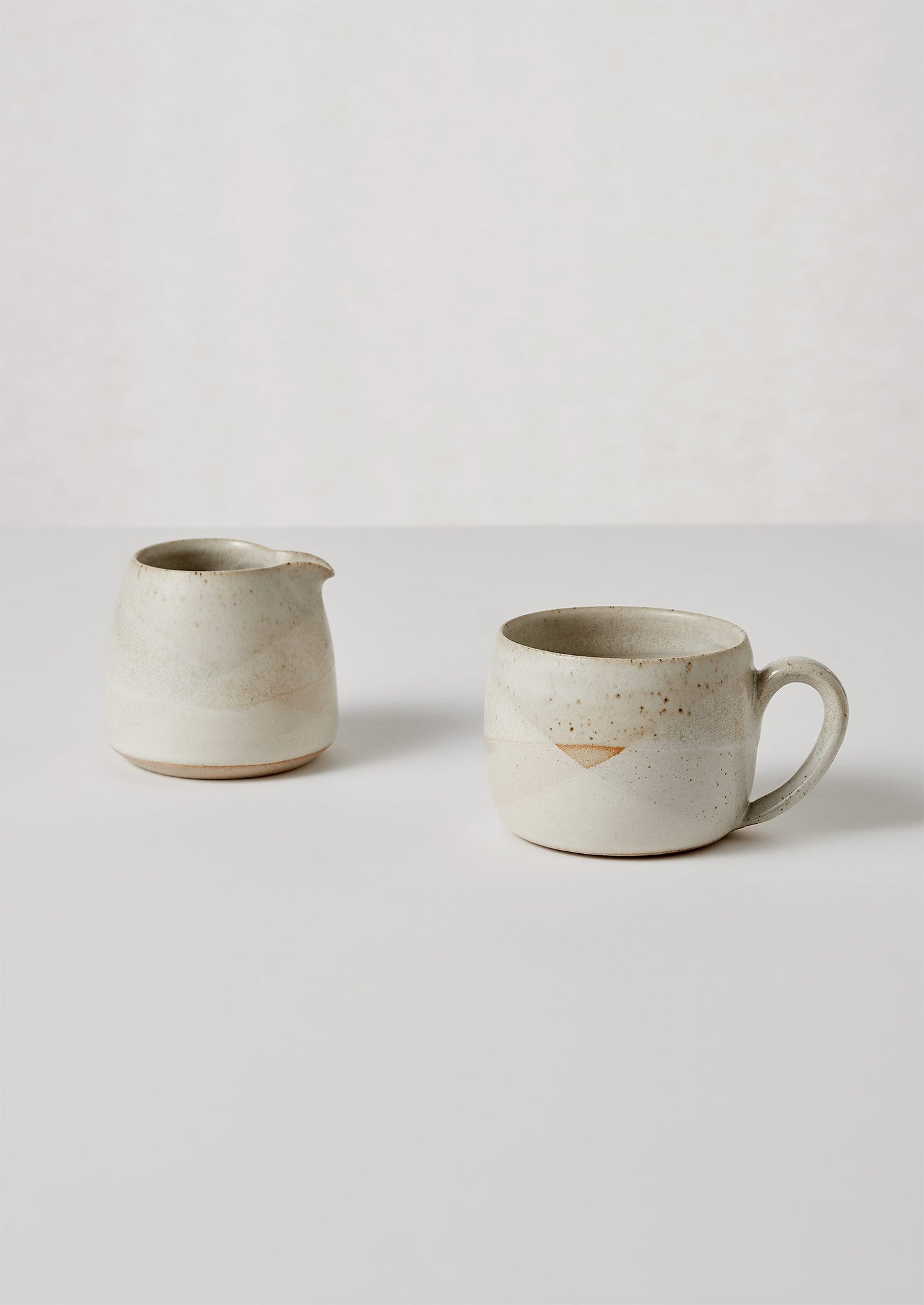 Liz Vidal Abstract Small Mug | Chalk White