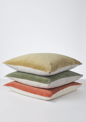 Square Velvet Cushion Cover | Sea Grass