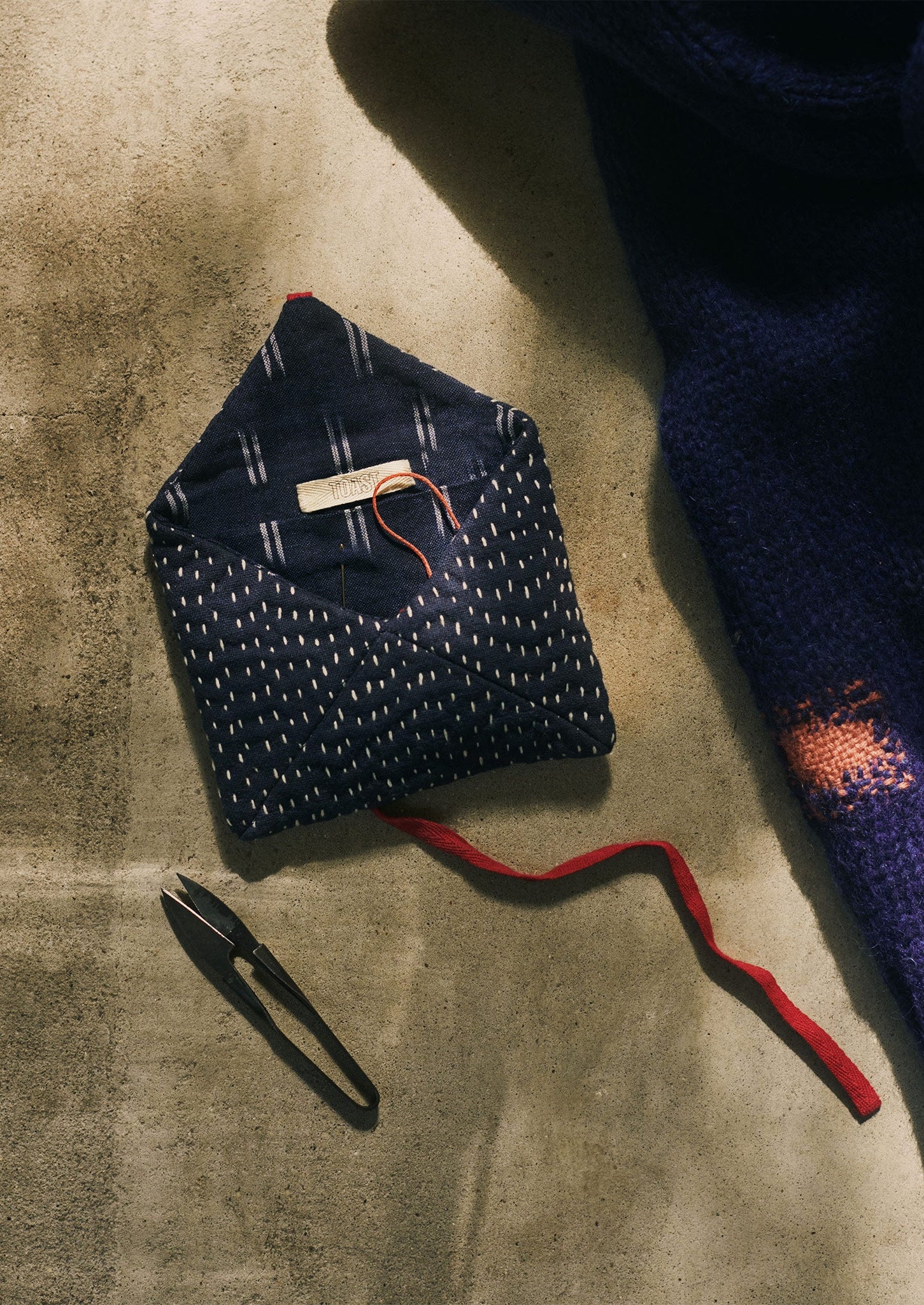 Kantha Sewing Pouch | Indigo