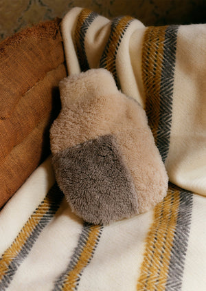 Gaucho Stripe Wool Mohair Blanket | Charcoal/Cumin