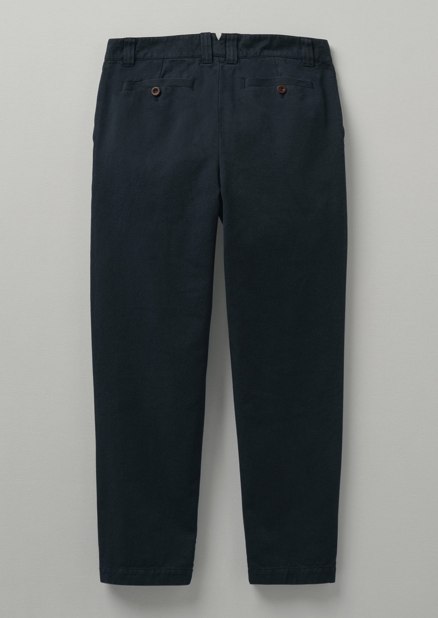 Organic Cotton Drill Single Pleat Trousers | Navy