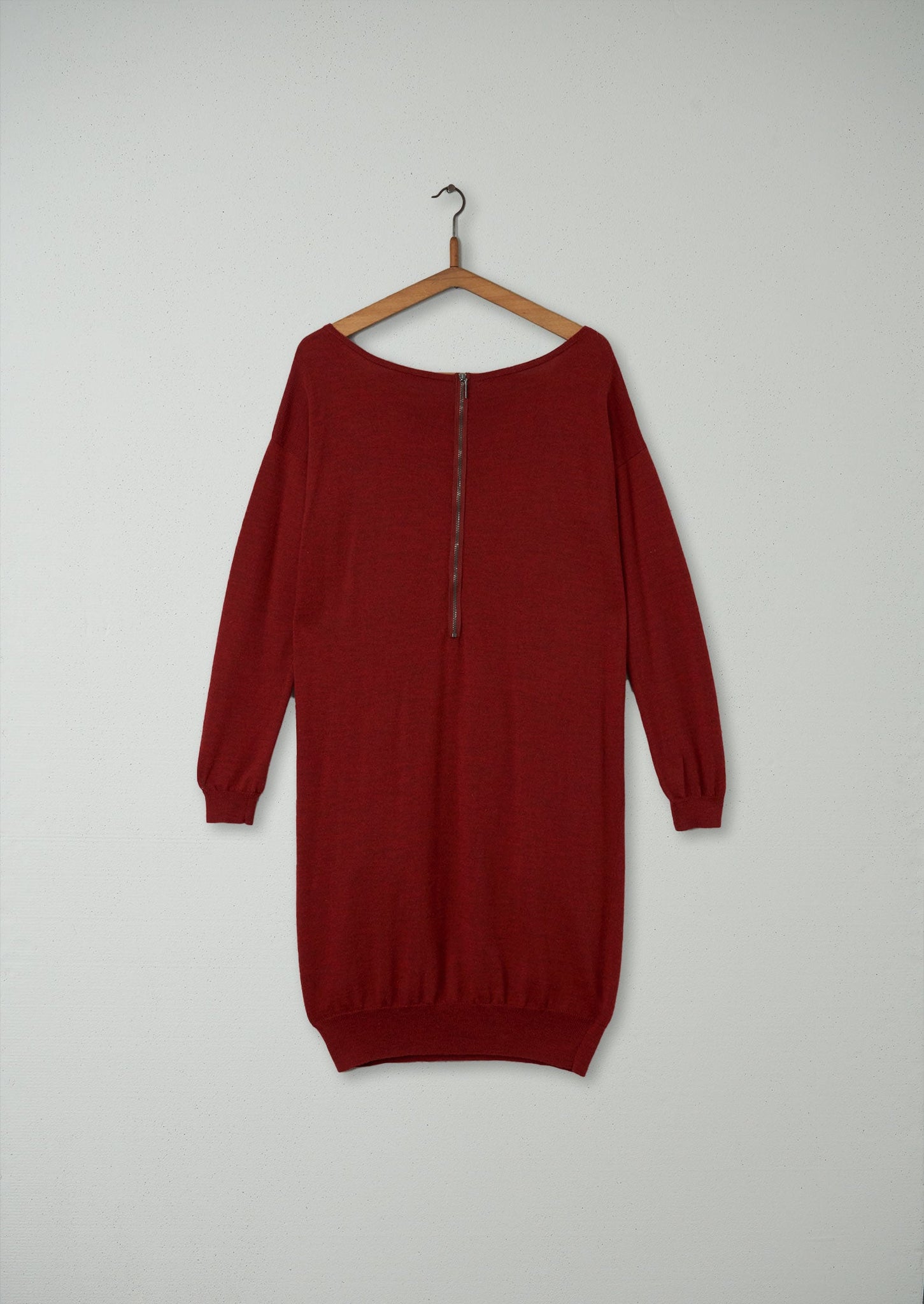 Reworn Merino Tunic Size 10 (202) | Red