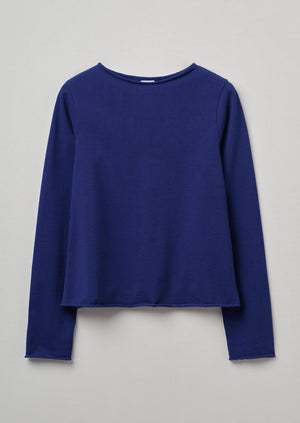 Heavy Cotton Rolled Edge Tee | Azure
