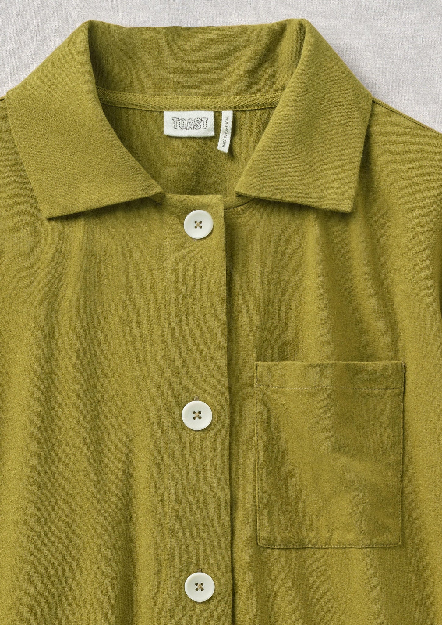 Cotton Linen Jersey Shirt | Leaf