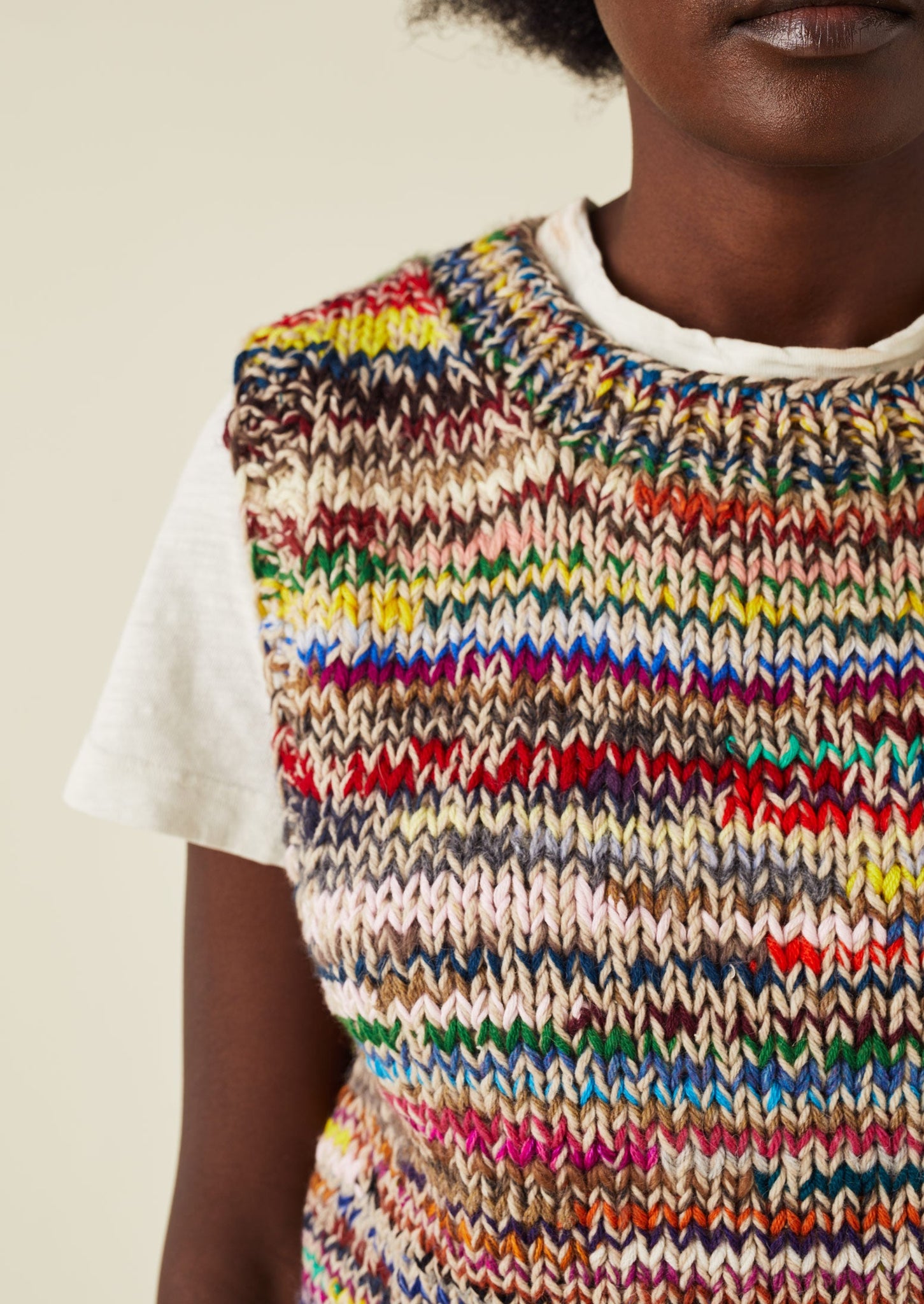 Repurposed Yarn Knitted Tank | Multi