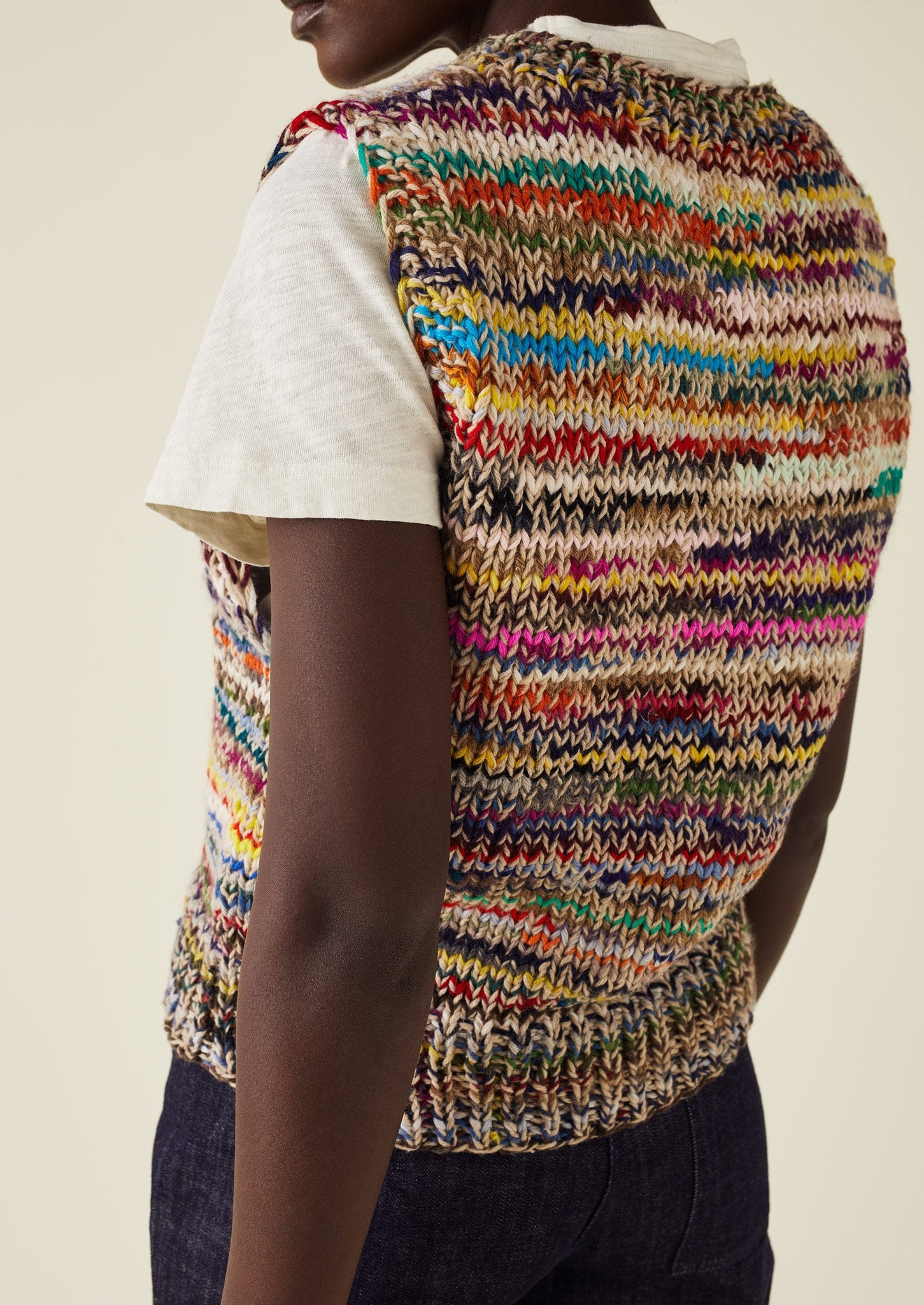 Repurposed Yarn Knitted Tank | Multi
