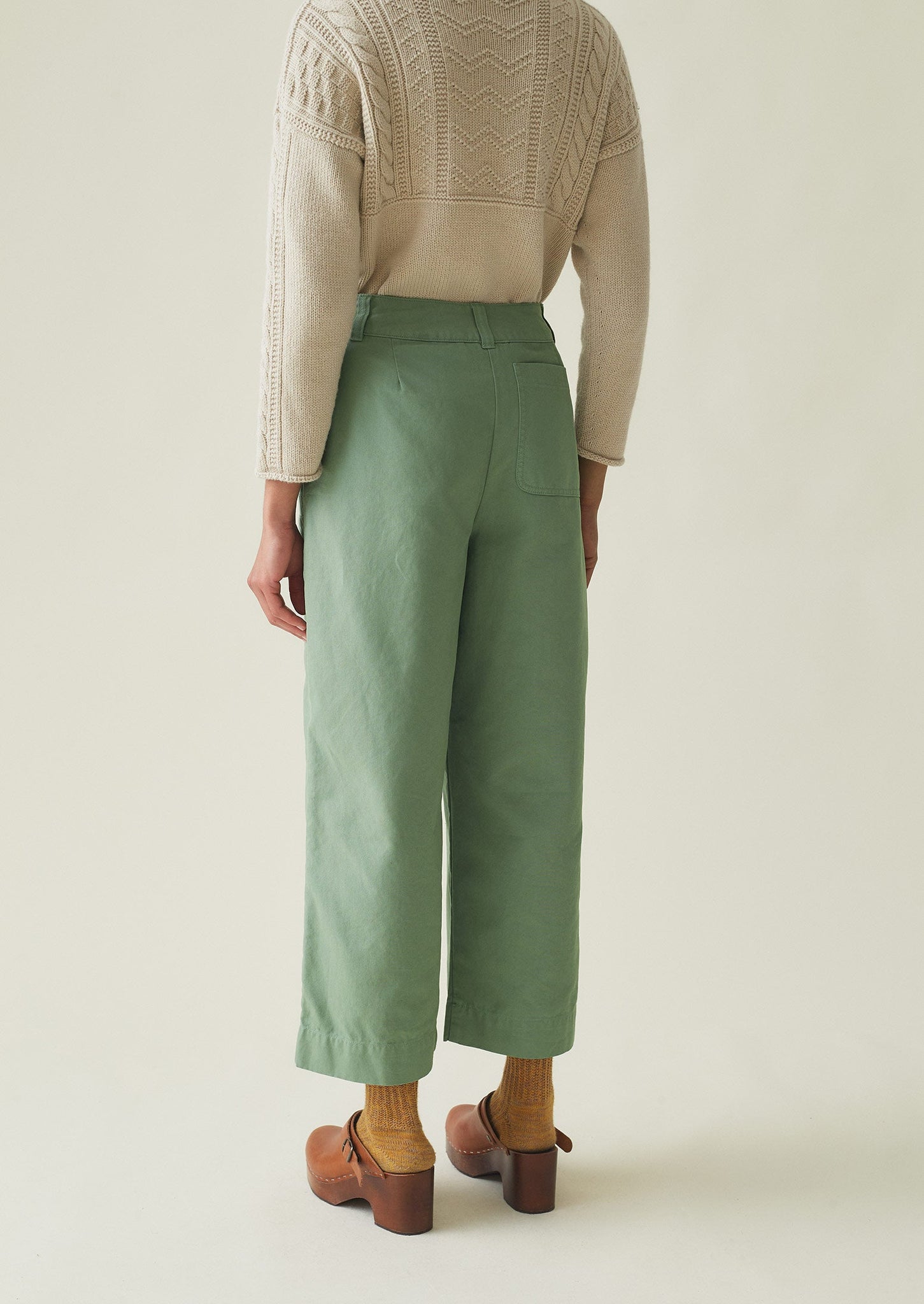 Canvas Utility Workwear Trousers | Herb